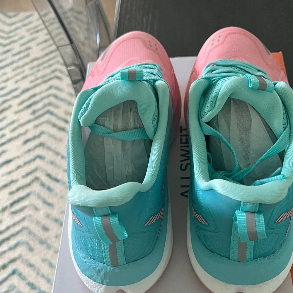 Allswifit Vibrant Pink and Blue Women's Sneakers - Picture 2 of 6